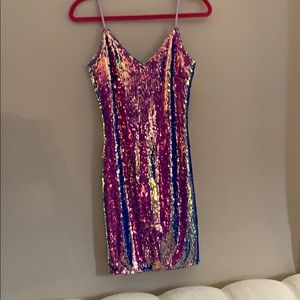 Mini sequin dress
